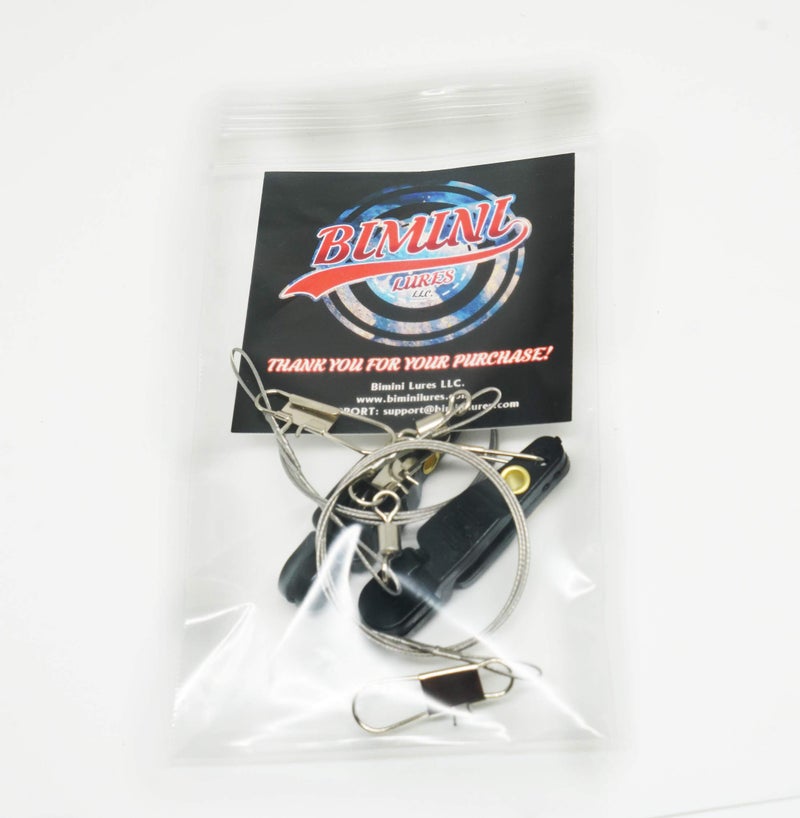 Bimini Lures Downrigger Fishing Quick Release Clip with Steel Fishing Line B Shape Pin! (Black - 2 Clips) - Image 3
